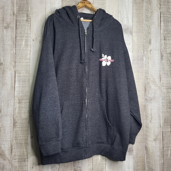 Trader Joes Gray Zip-Up Hoodie. - Picture 1 of 12